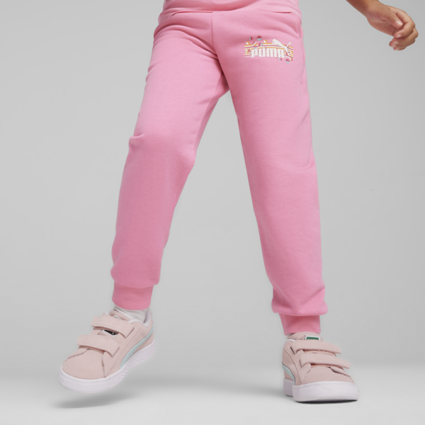 Essentials+ SUMMER CAMP Kids' Sweatpants, Fast Pink, large-ZAF