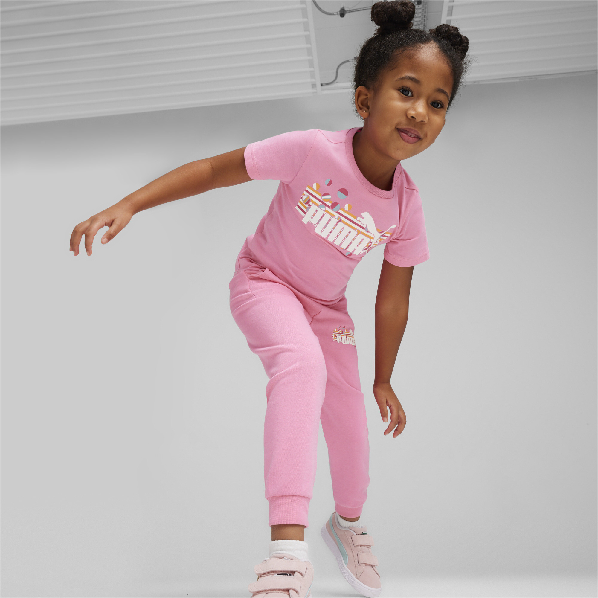 Puma ESS+ SUMMER CAMP Kids' Sweatpants, Pink, Size 2-3Y, Age