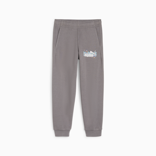 Essentials+ SUMMER CAMP Kids' Sweatpants, Cast Iron, large-ZAF