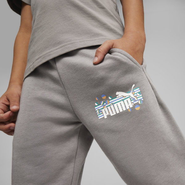 Essentials+ SUMMER CAMP Kids' Sweatpants, Cast Iron, large-ZAF