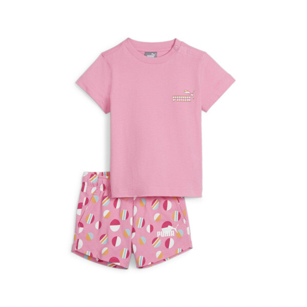 Puma Babies' Ess+ Summer Camp Two-piece Toddlers' Set In Fast Pink