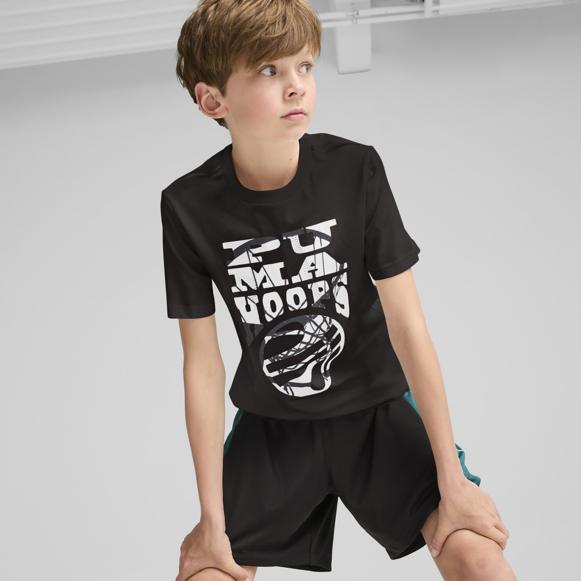 Puma BASKETBALL BLUEPRINT T-Shirt Teenager Für Herren Für Damen Für Kinder | Black/Club Navy | Größe: 15-16Y