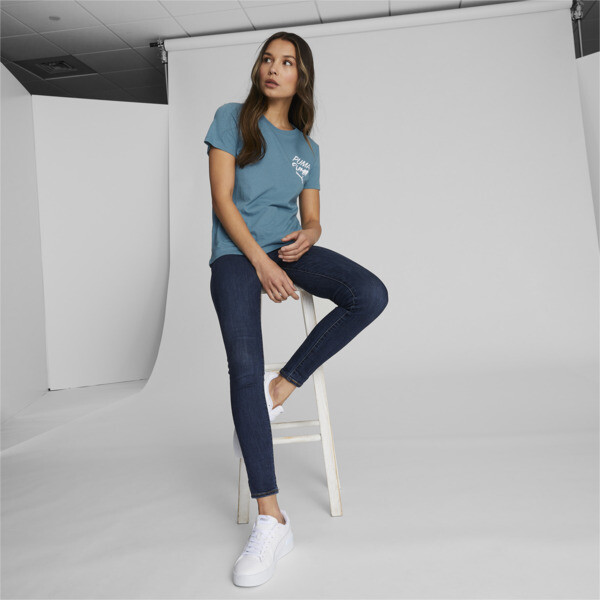 Puma Move Women's Graphic T-shirt In Bold Blue