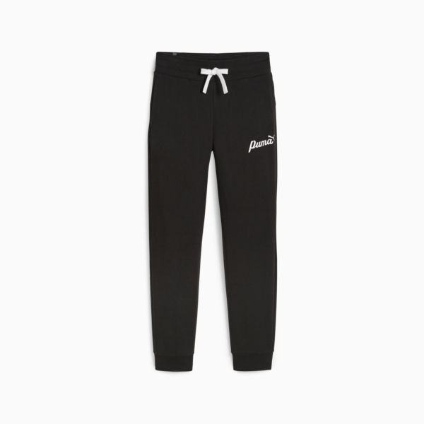 ESS+ Script Women's Sweatpants, PUMA Black, large-ZAF