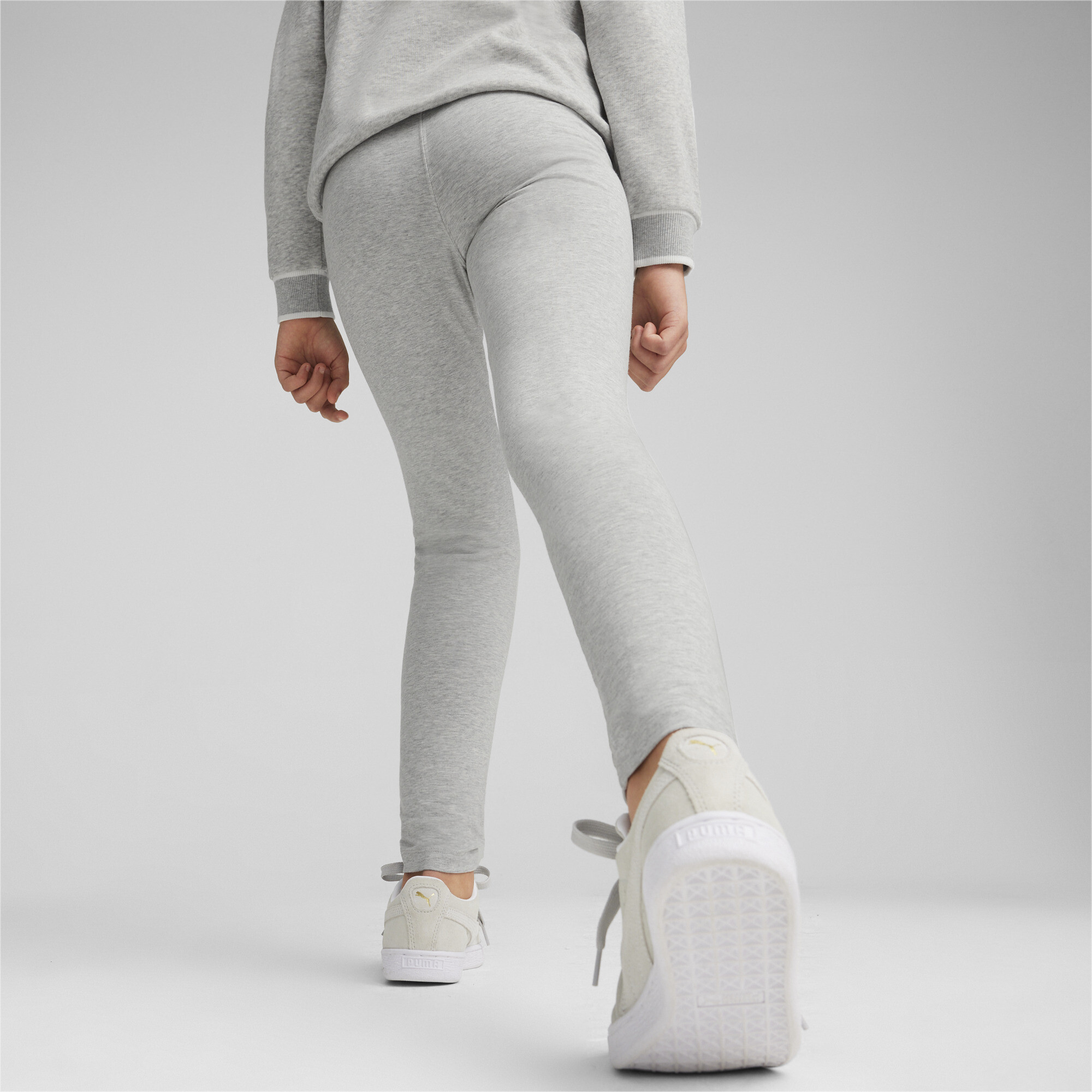 Women's Puma SQUAD Youth Leggings, Gray, Size 9-10Y, Shop