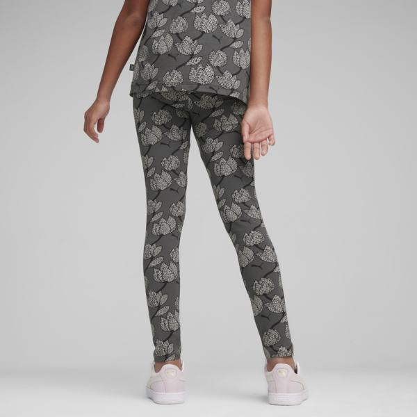 ESS+ BLOSSOM Girls' Leggings, PUMA Black, large-ZAF