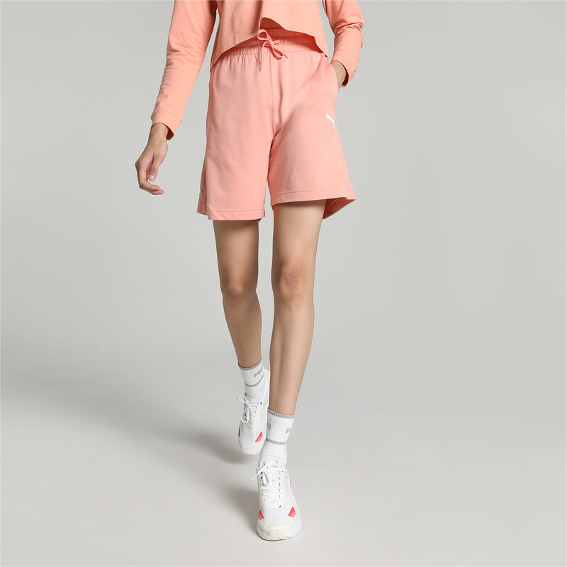 Women's PUMA High-Waist Shorts in Pink size M
