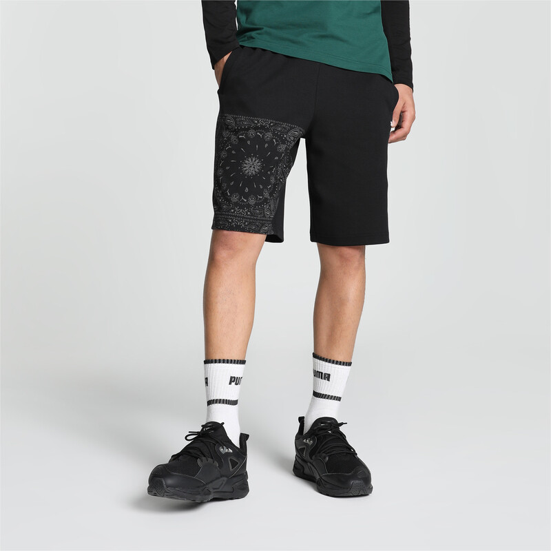 Men's PUMA Classic Paisley Shorts in Black size S