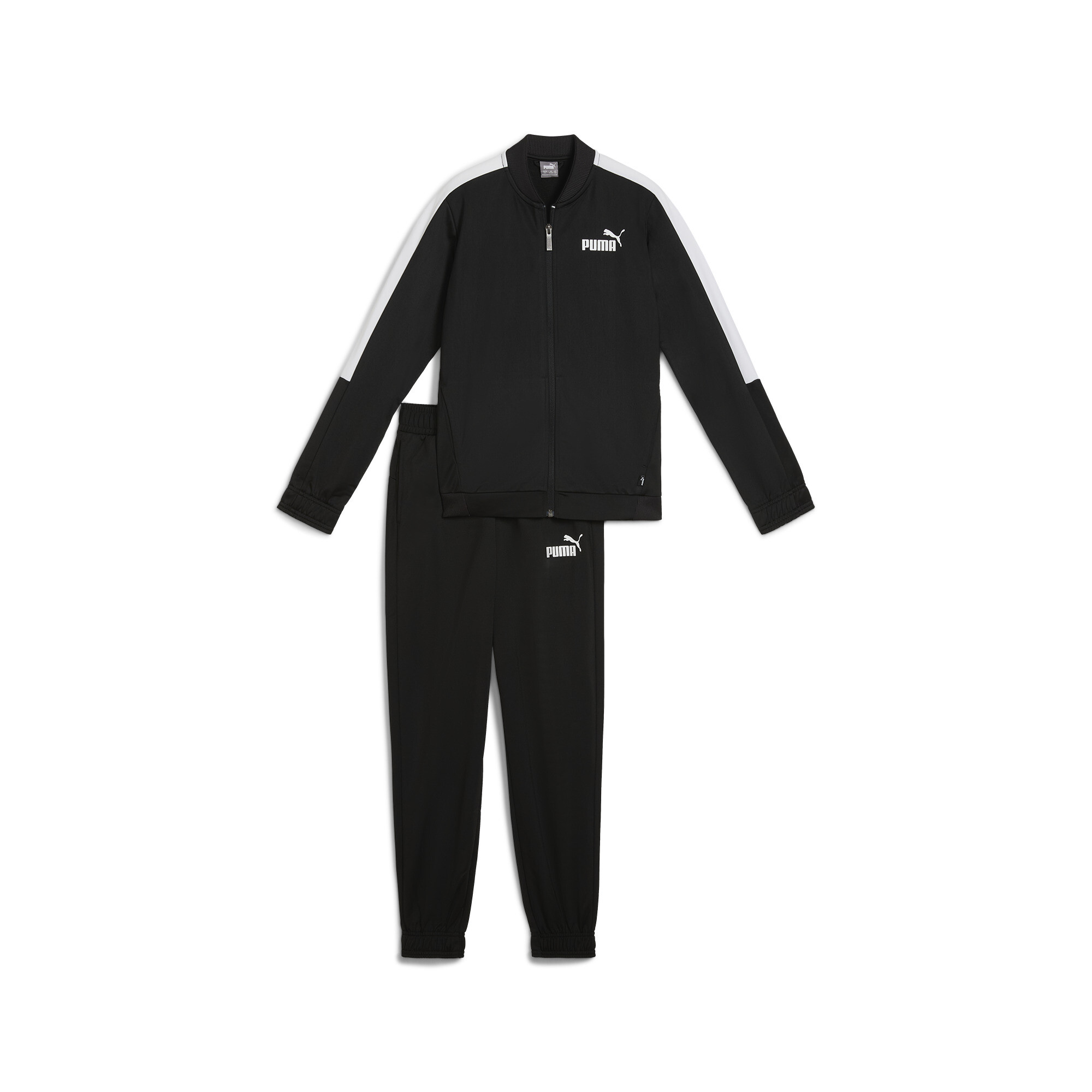 Men's Puma Youth Baseball Poly Suit, Black, Size 5-6Y, Clothing