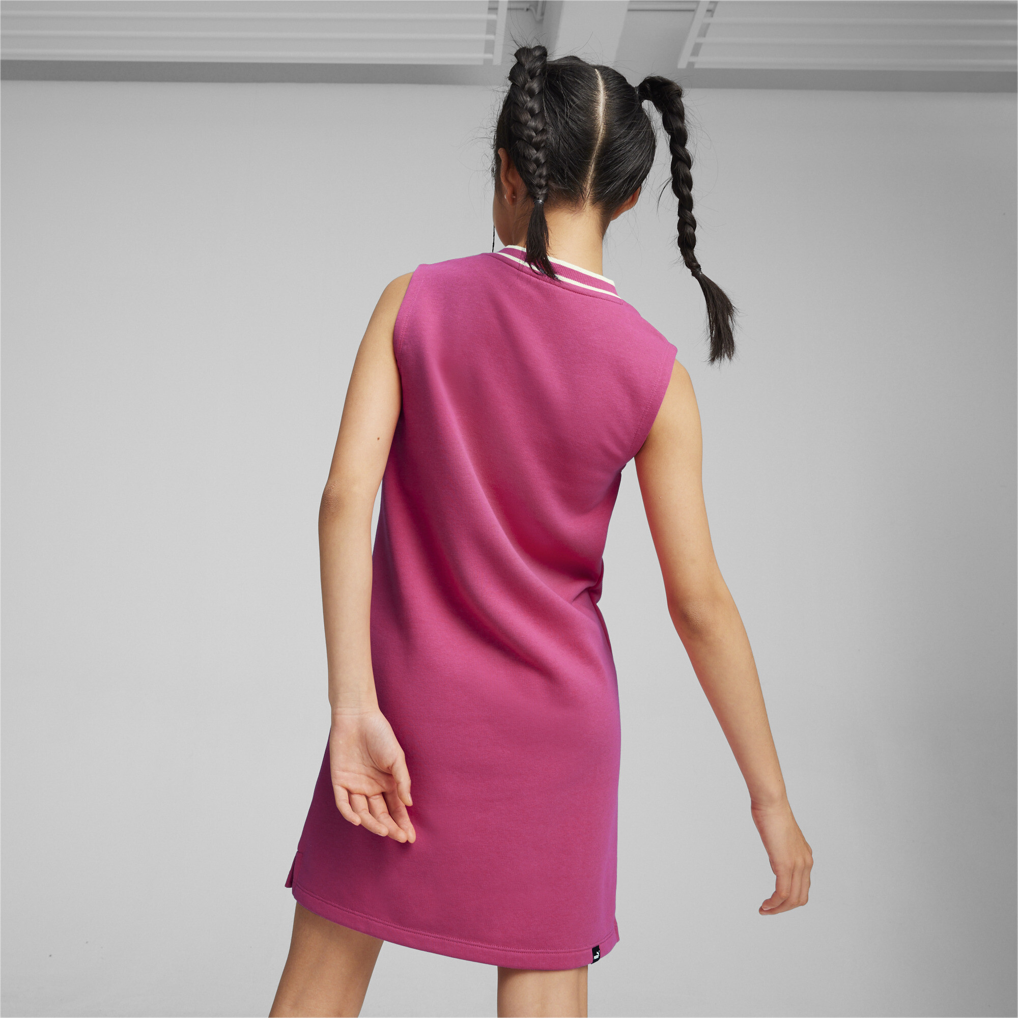 Puma SQUAD Girls' Dress, Pink, Size 7-8Y, Clothing
