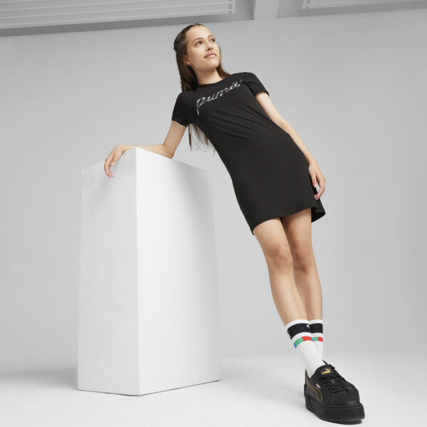 ESS Blossom Girls Dress black PUMA