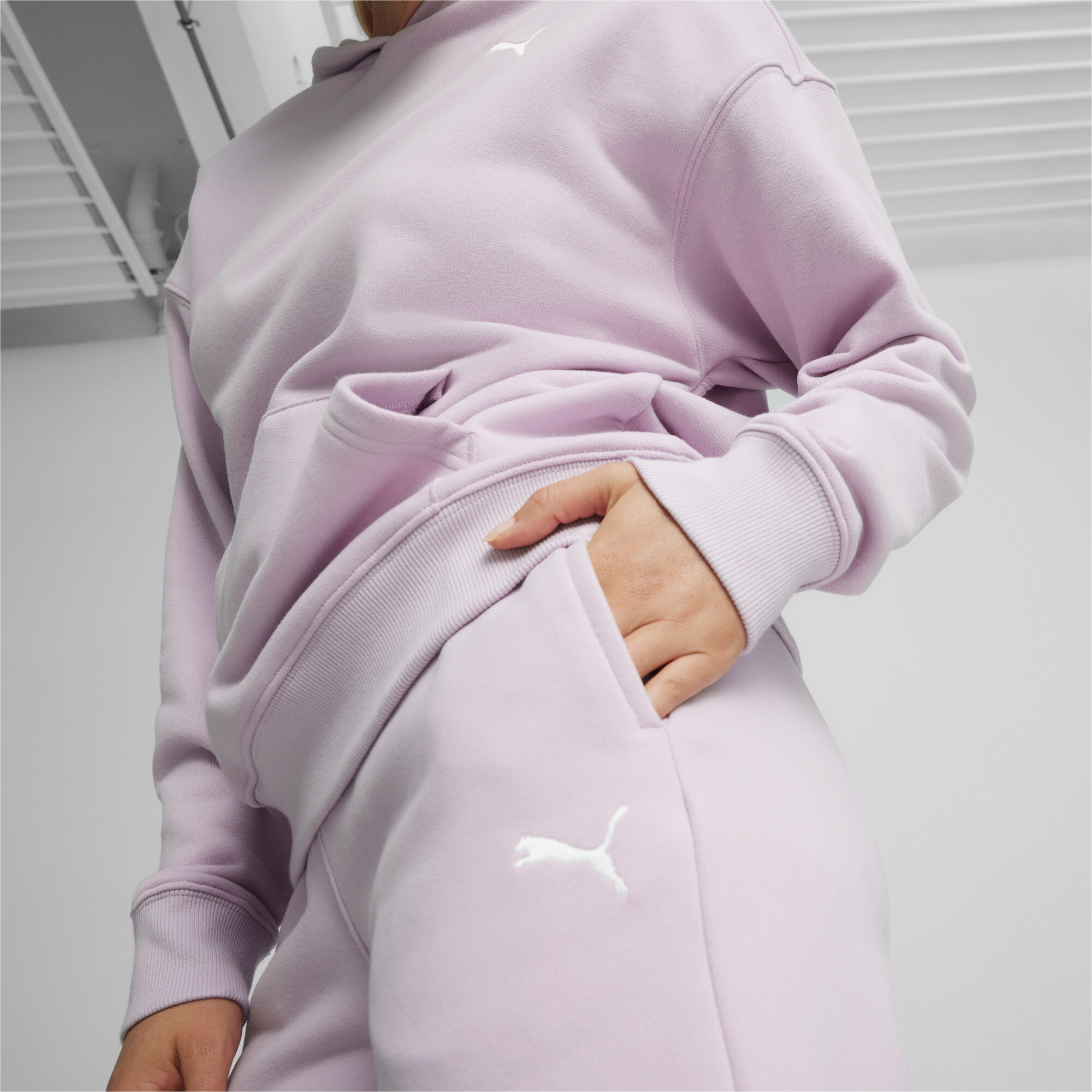 Women's Puma Loungewear's Track Suit, Purple, Size XL, Clothing