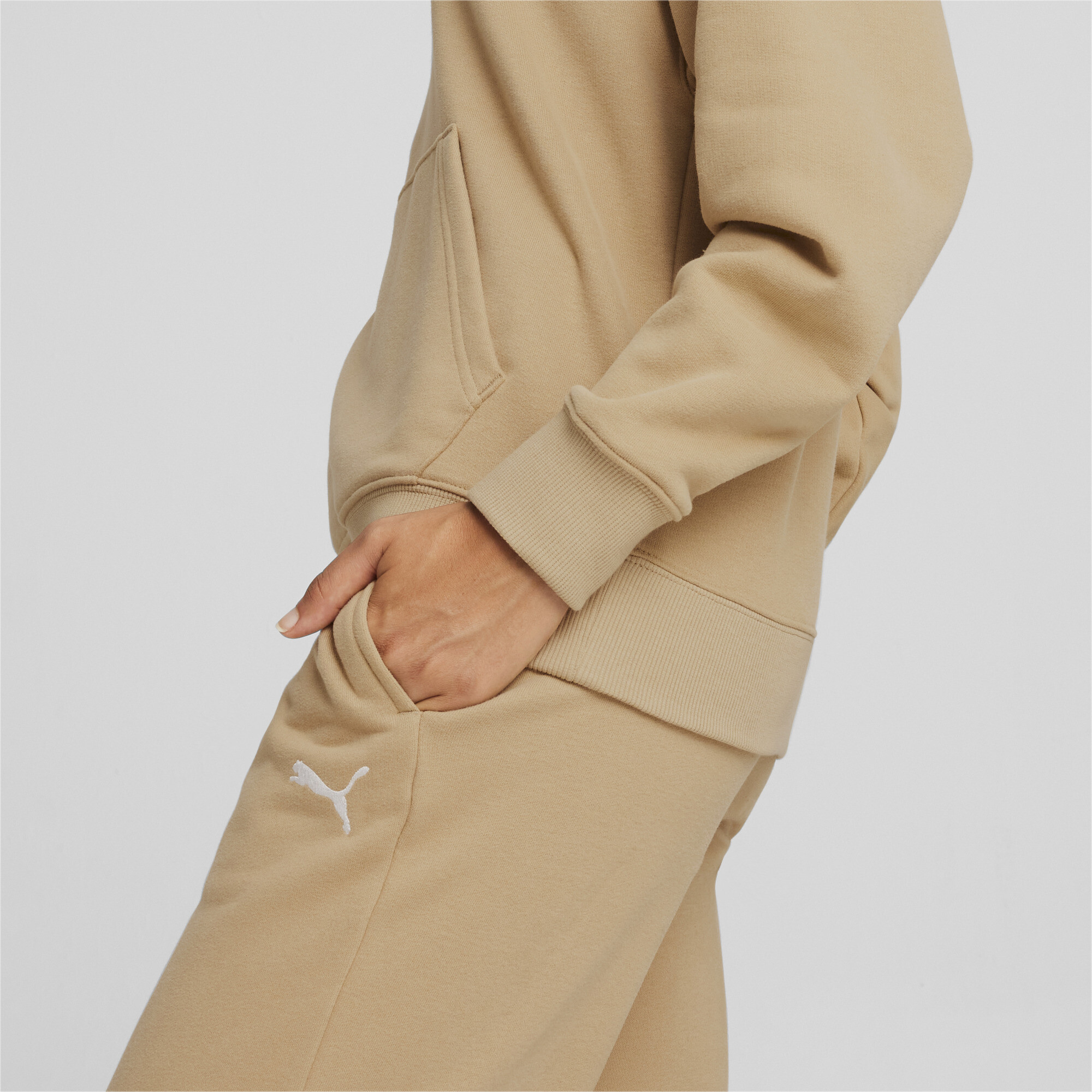 Women's Puma Loungewear's Track Suit, Beige, Size XL, Clothing