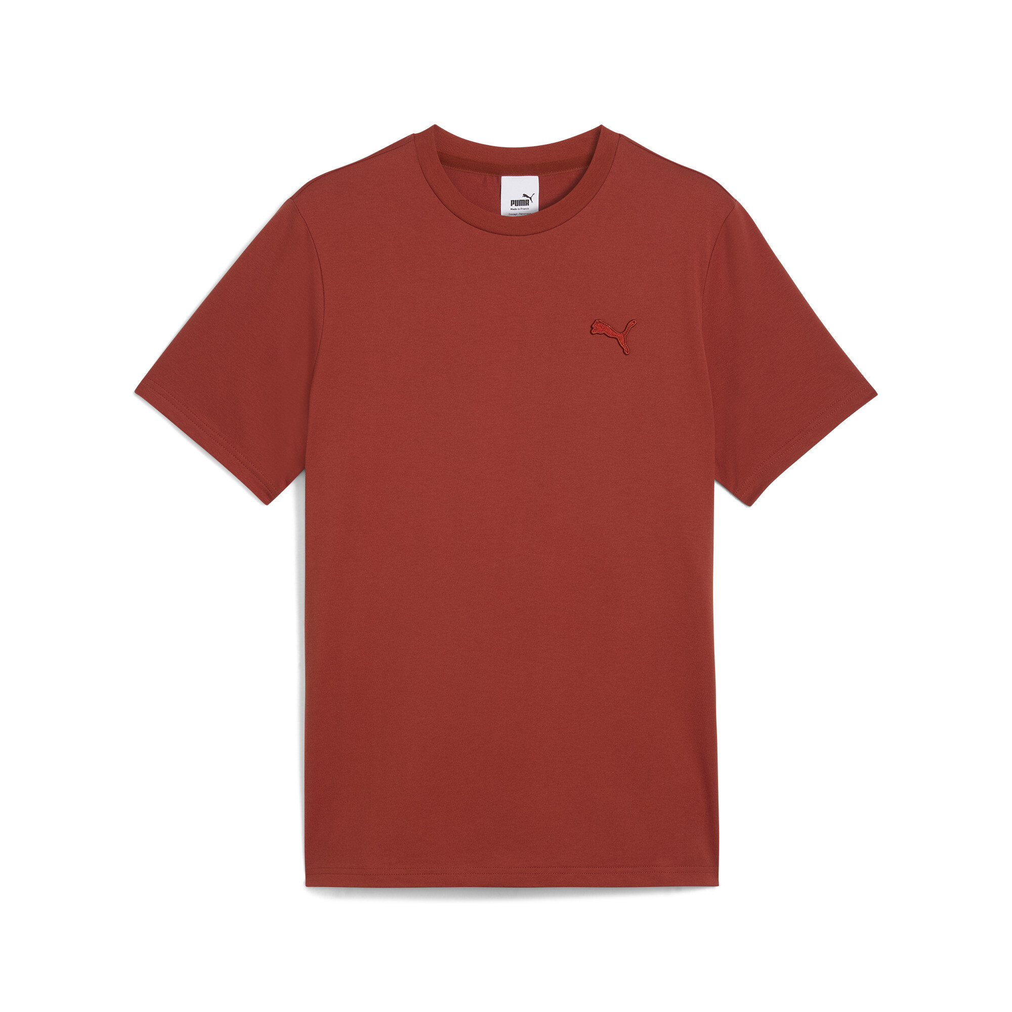 Puma Made In France T-Shirt Herren | Mit Plain | Mars Red | Größe: M