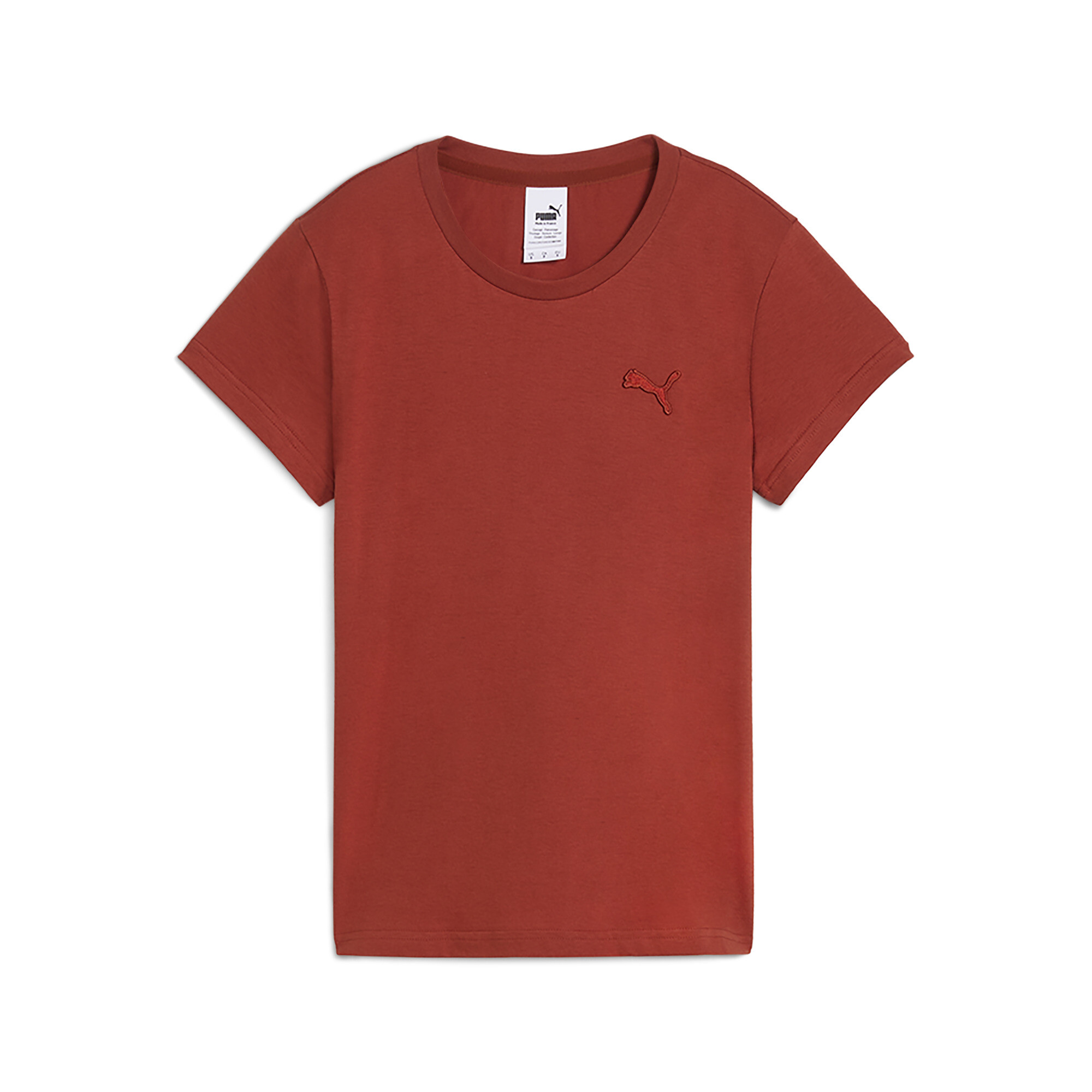 Puma Made In France T-Shirt Damen | Mit Plain | Mars Red | Größe: XS