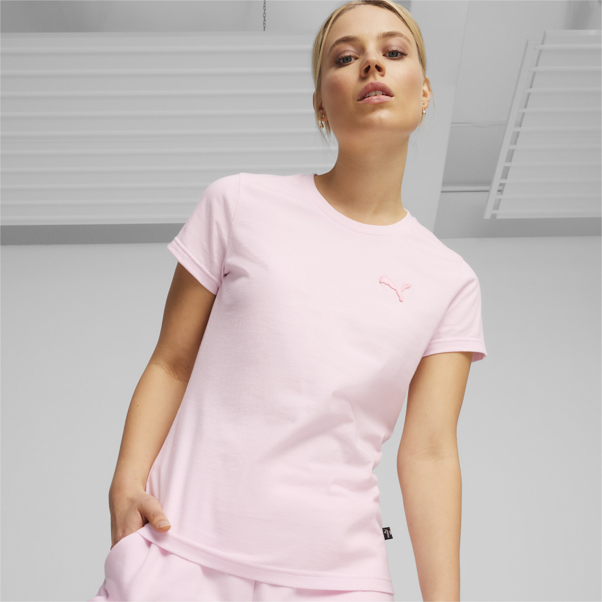 Women's Puma Made In France's T-Shirt, Pink, Size XS, Clothing