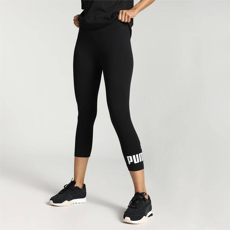 

Women's PUMA Logo 3/4 Leggings, Black