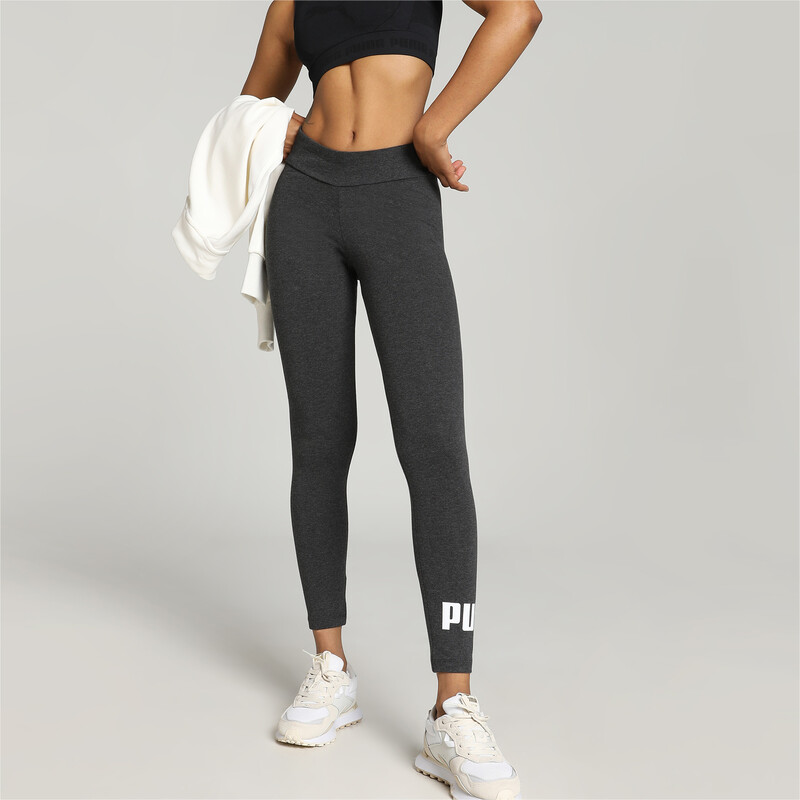 Women's PUMA Logo Leggings, Gray
