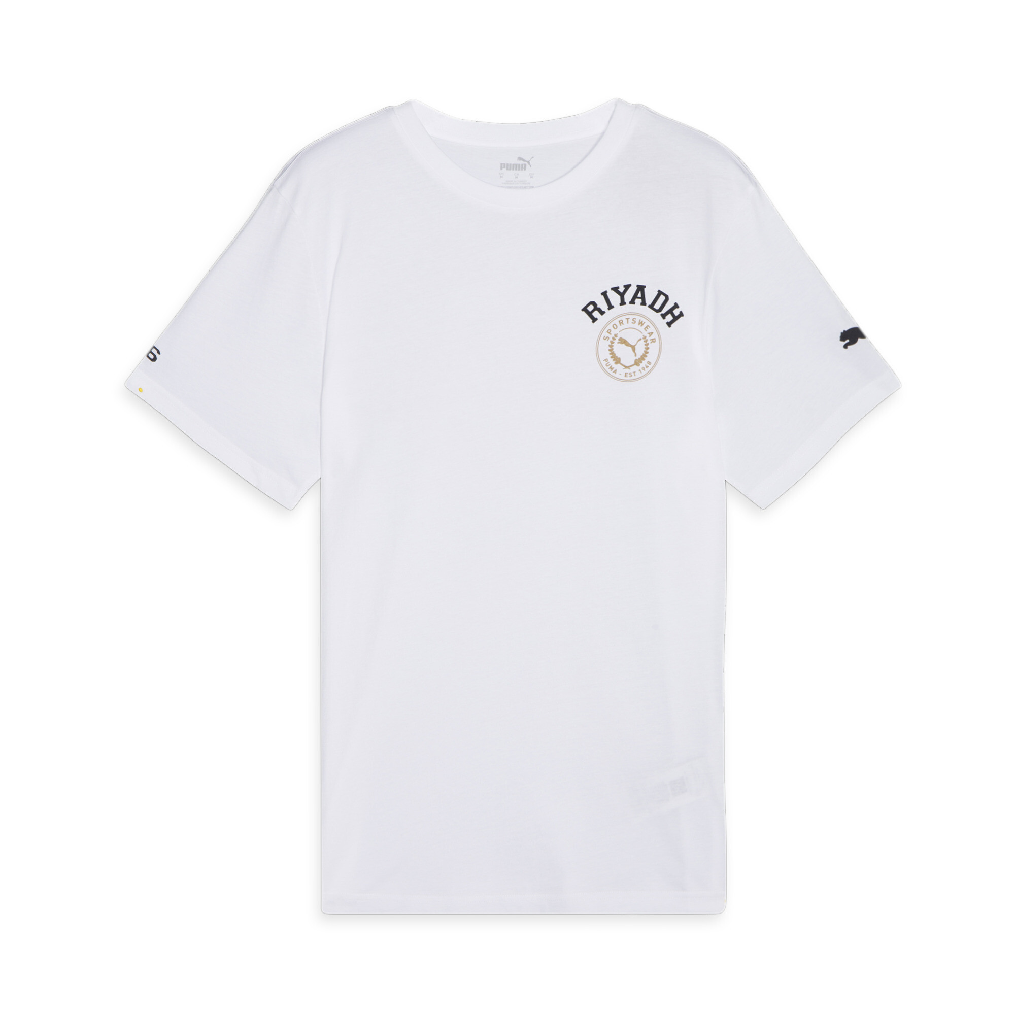 Men's PUMA Riyadh City T-Shirt In White, Size Medium