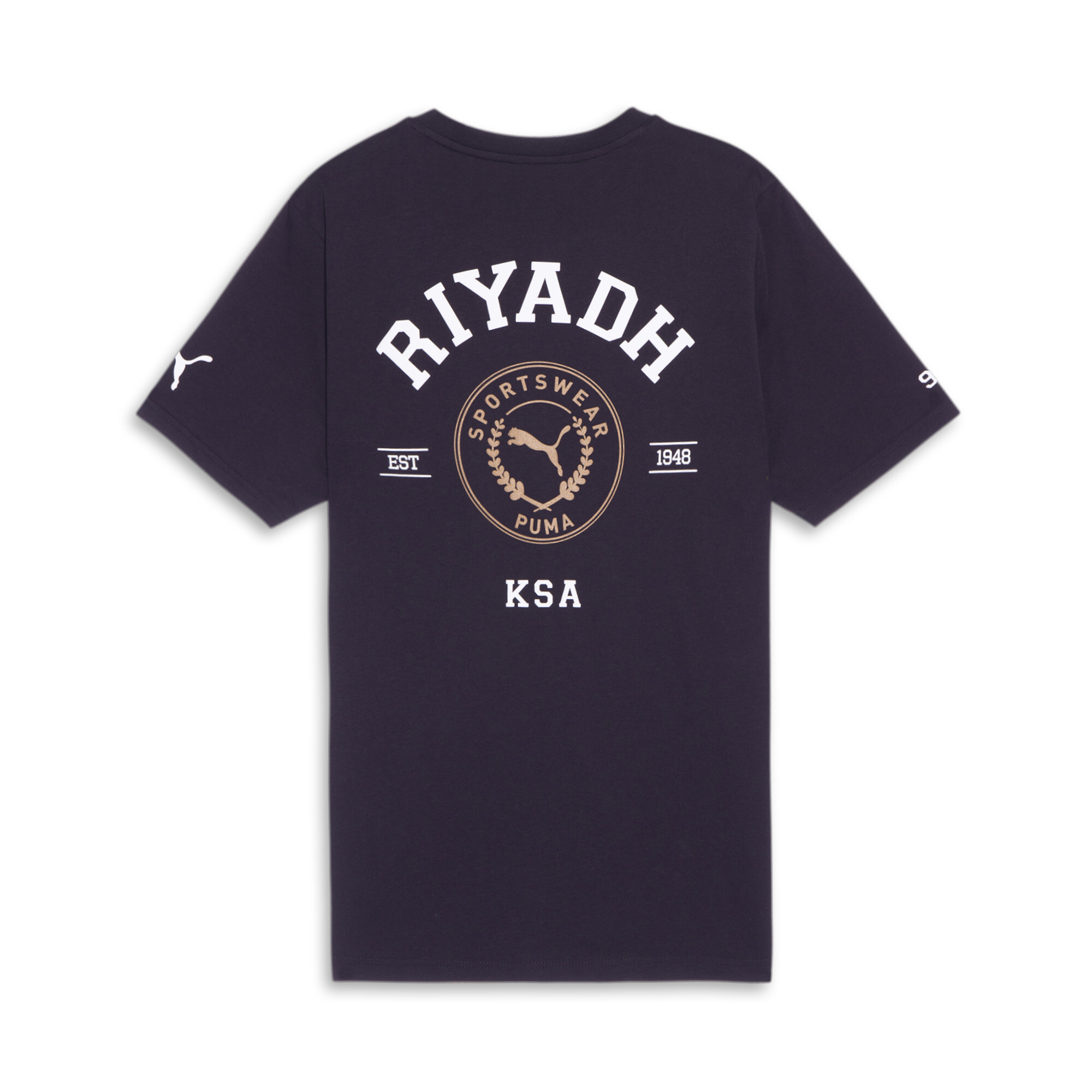 Men's PUMA Riyadh City T-Shirt In Black, Size XL, Cotton