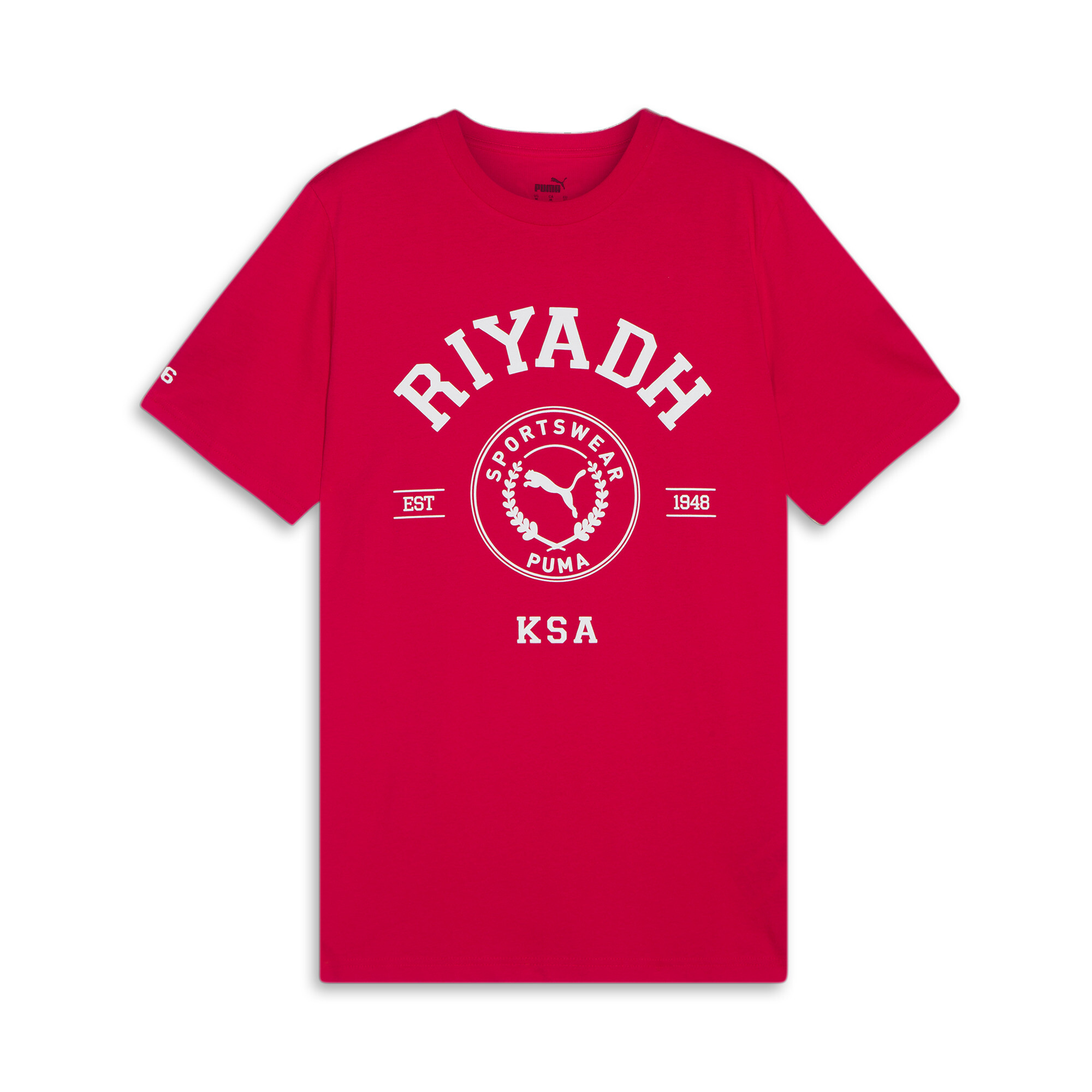 Men's PUMA Riyadh City T-Shirt In Red, Size XS