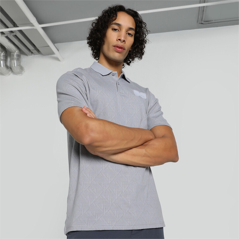 Men's PUMA X One8 Signature Polo in Gray size M