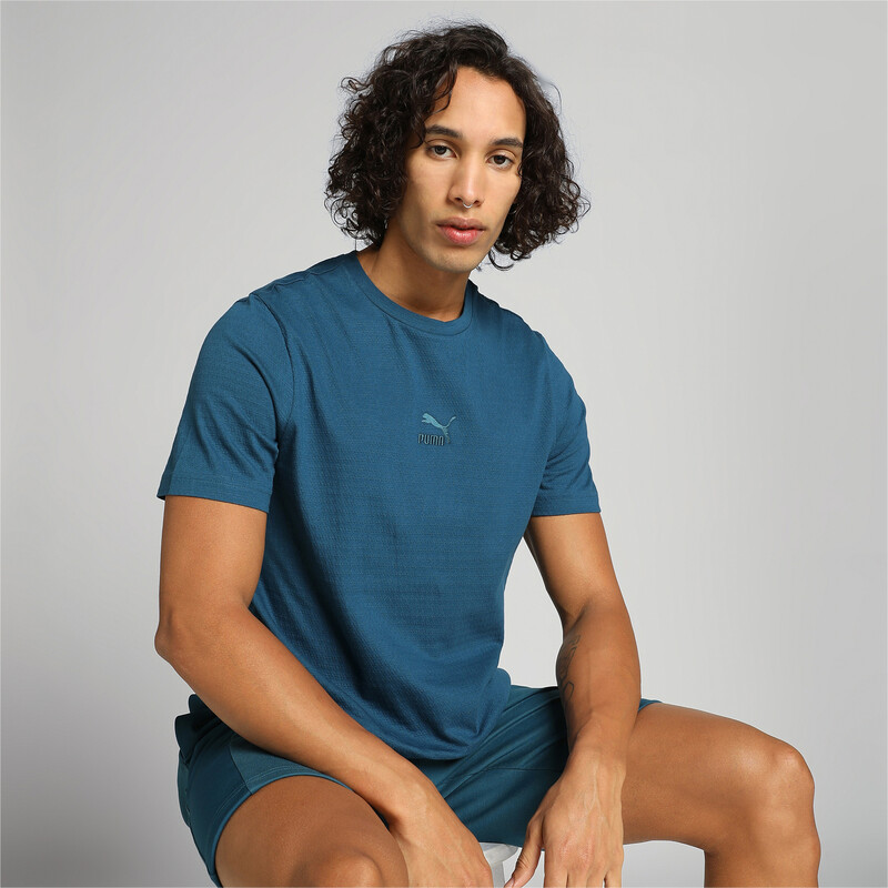 Men's PUMA X One8 Jacquard T-shirt in Ocean Tropic size M