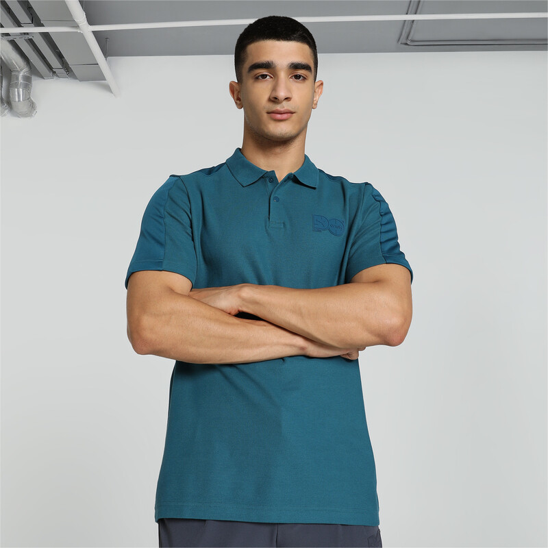 Men's PUMA X One8 Overlay Polo in Ocean Tropic size M