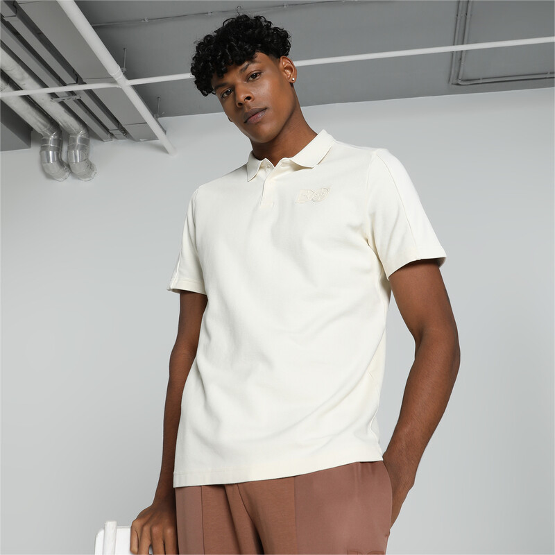 Men's PUMA X One8 Overlay Polo in Alpine Snow size S