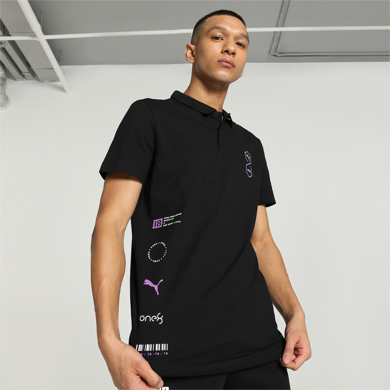 Men s PUMA X One8 Core Slim Fit Polo in Black size S