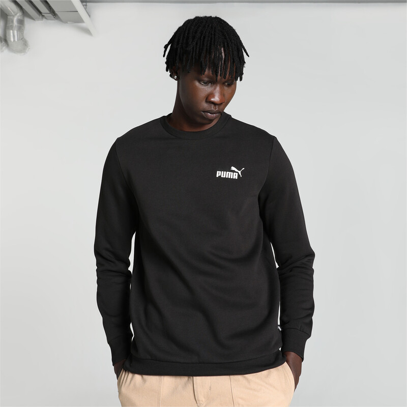 Puma long sleeve crew neck sweatshirt in black hotsell