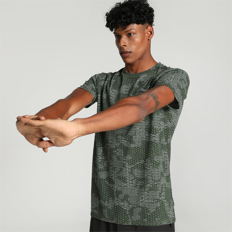 

Men's PUMA EVOSTRIPE Printed T-shirt, Myrtle