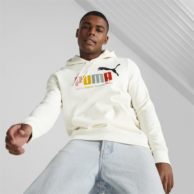 

Men's PUMA Multicolor Hoodie, White