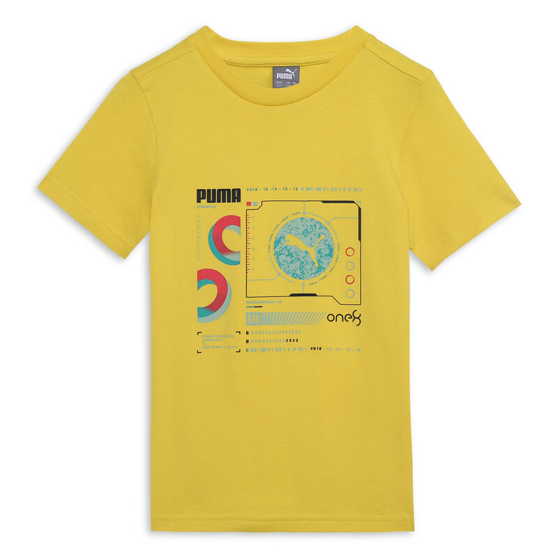 PUMA X One8 Core Elevated Boy's T-shirt in Yellow size 11-12Y