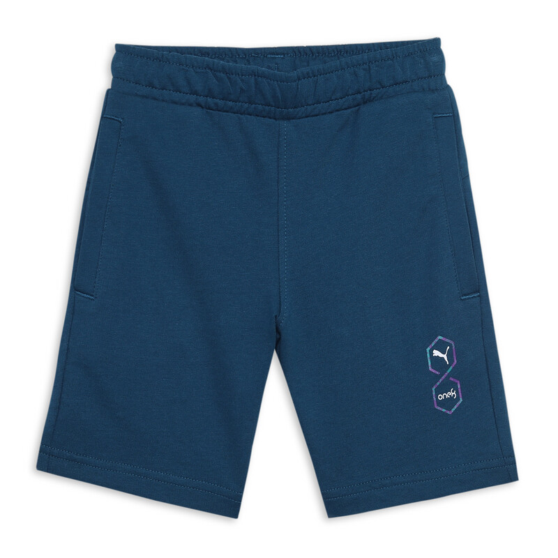 PUMA X One8 Youth Elevated Shorts in Ocean Tropic size 7-8Y