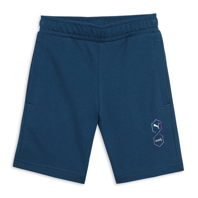 PUMA X One8 Youth Elevated Shorts in Ocean Tropic size 5-6Y