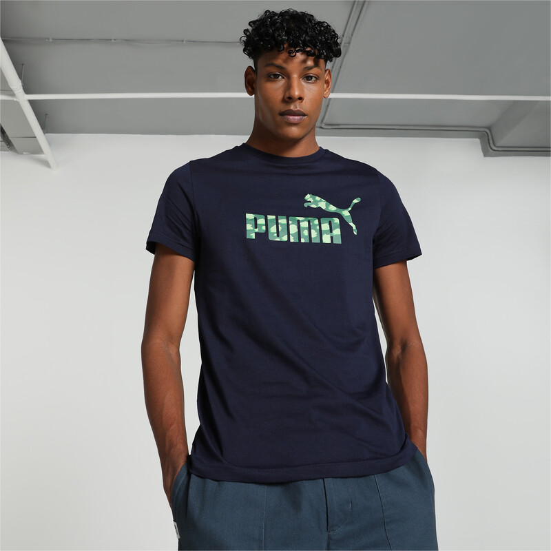 Men s PUMA Camo Graphic Slim Fit T shirt in Blue size S