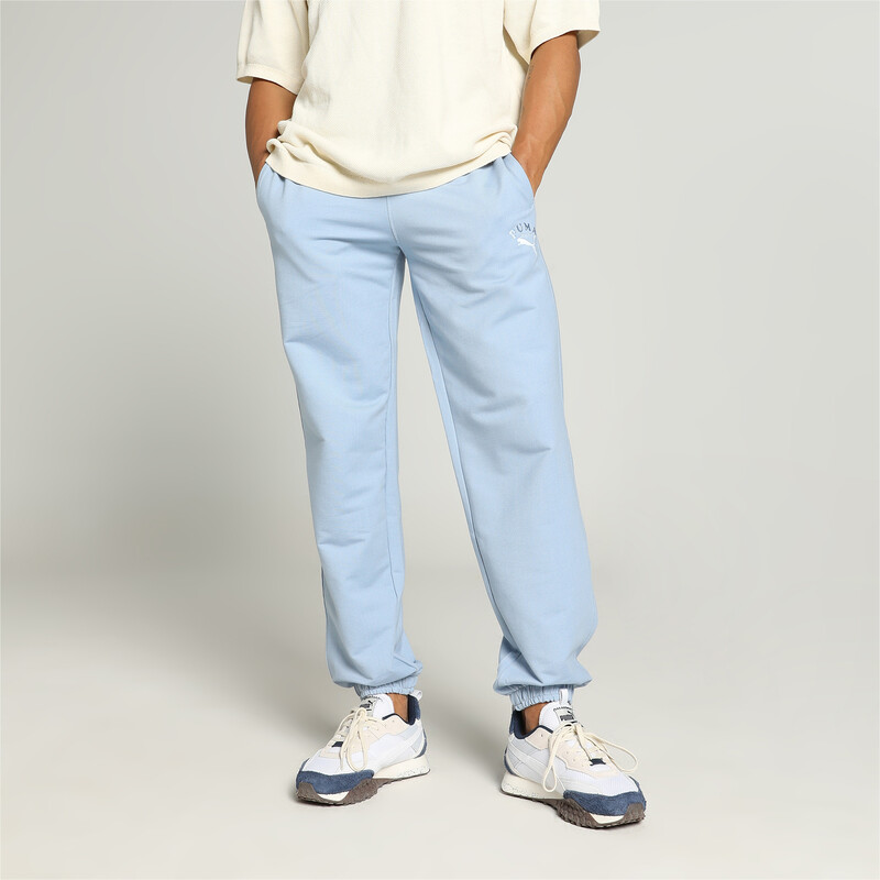 Men's PUMA Classics Knitted Pants in Black/Blue size M