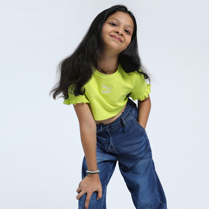 

PUMA Ruffles Girl's Relaxed Fit Tee