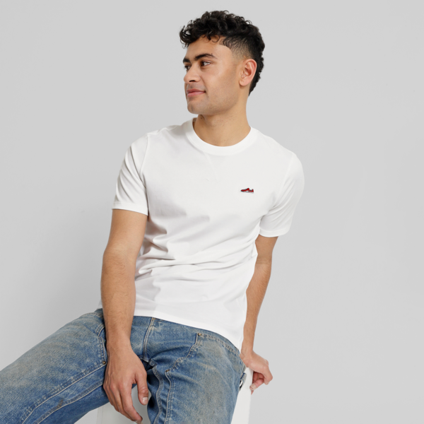 Suede Logo Tee's Men, PUMA White, large-MEX