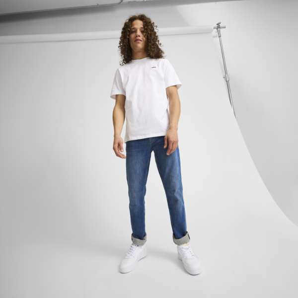 Suede Logo Tee's Men, PUMA White, large-MEX