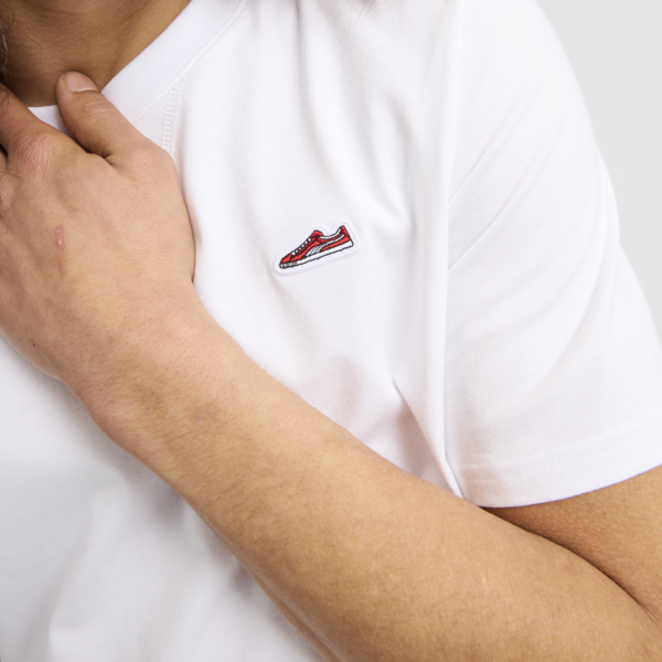 Suede Logo Tee's Men, PUMA White, large-MEX