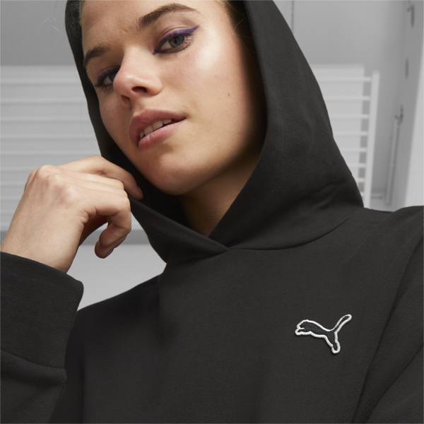 Buzo con capucha BETTER ESSENTIALS para mujer, PUMA Black, large-ARG