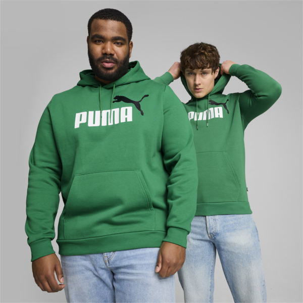 Buzo con capucha para hombre Essentials+ Two-Tone Big Logo, Archive Green, large-ARG