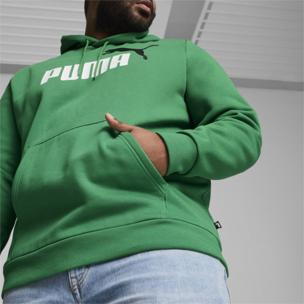 Buzo con capucha para hombre Essentials+ Two-Tone Big Logo, Archive Green, large-ARG