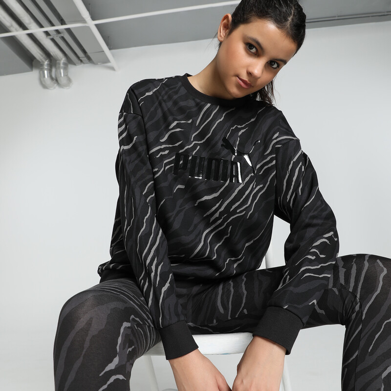 

Women's PUMA ANIMAL Graphic Relaxed Fit Crew-Neck Sweatshirt