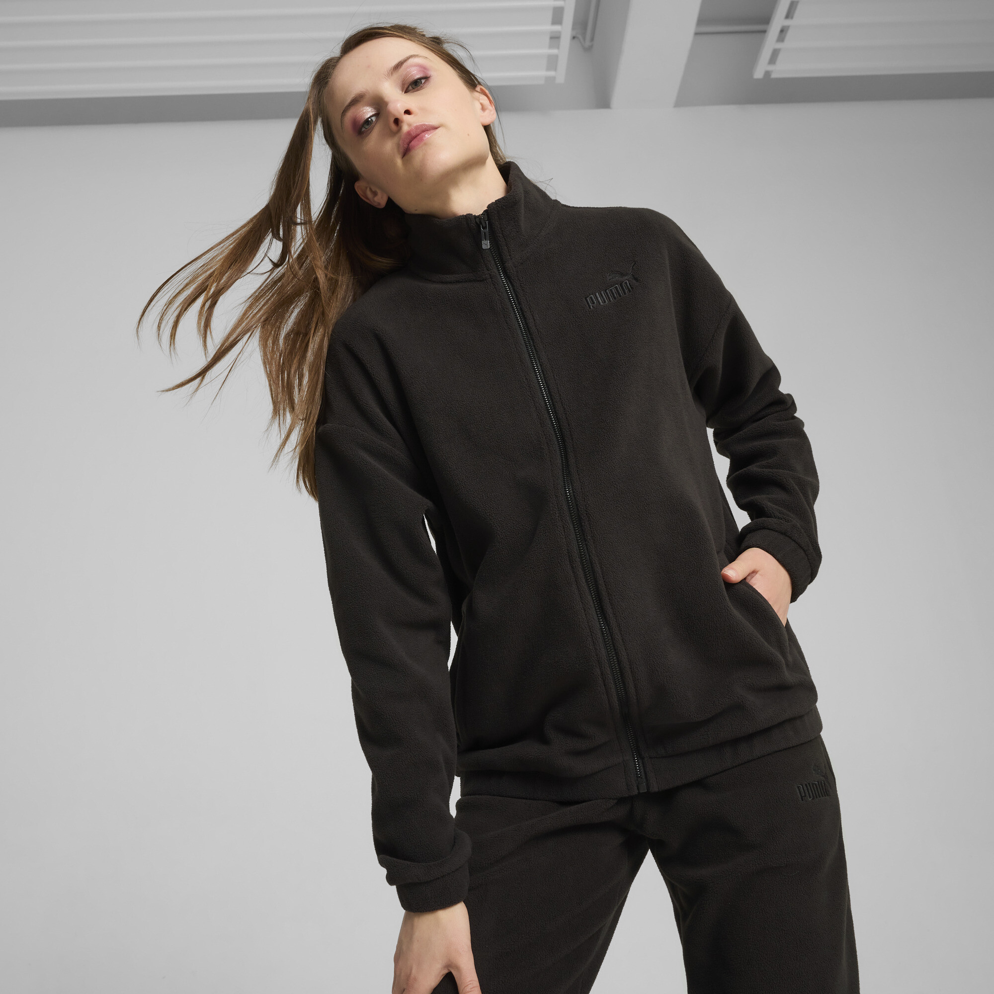 Puma ESS ELEVATED Jacke Damen | Mit Plain | Black | Größe: XS