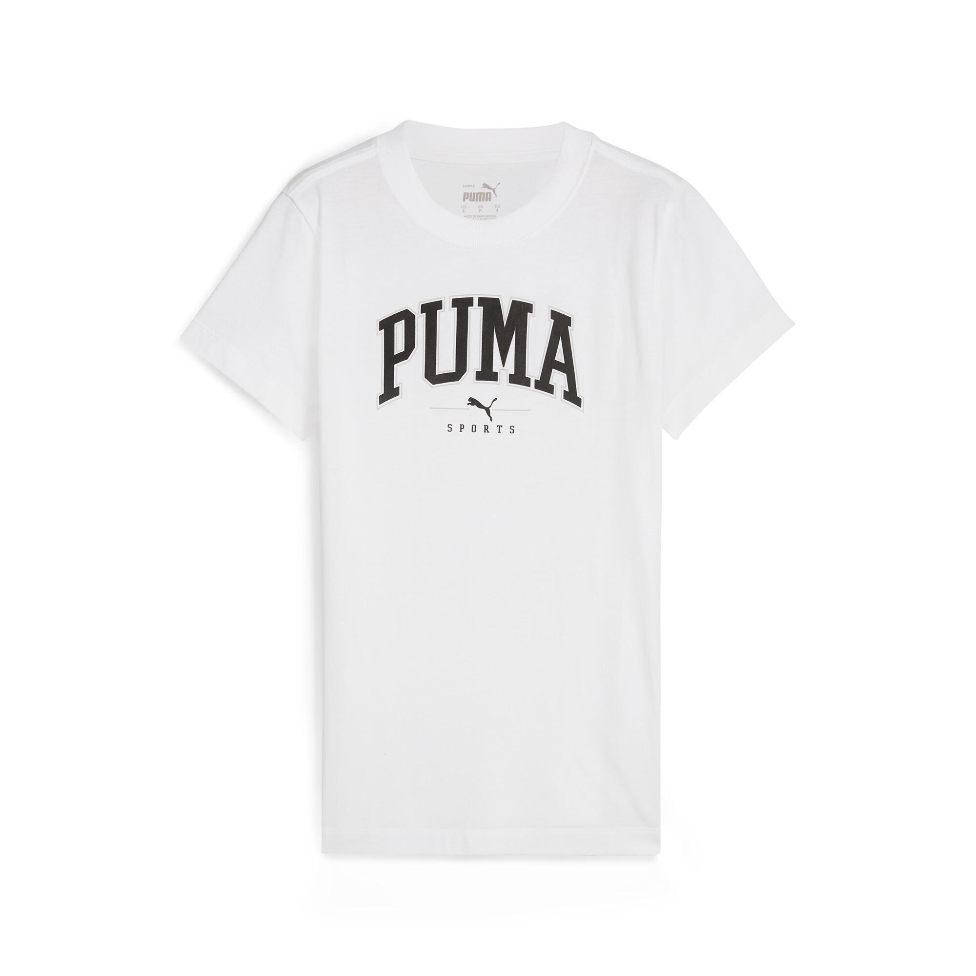 Women's PUMA SQUAD Graphic T-Shirt Women In White, Size Small, Cotton