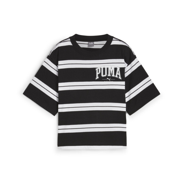Womens black and white striped tee hotsell