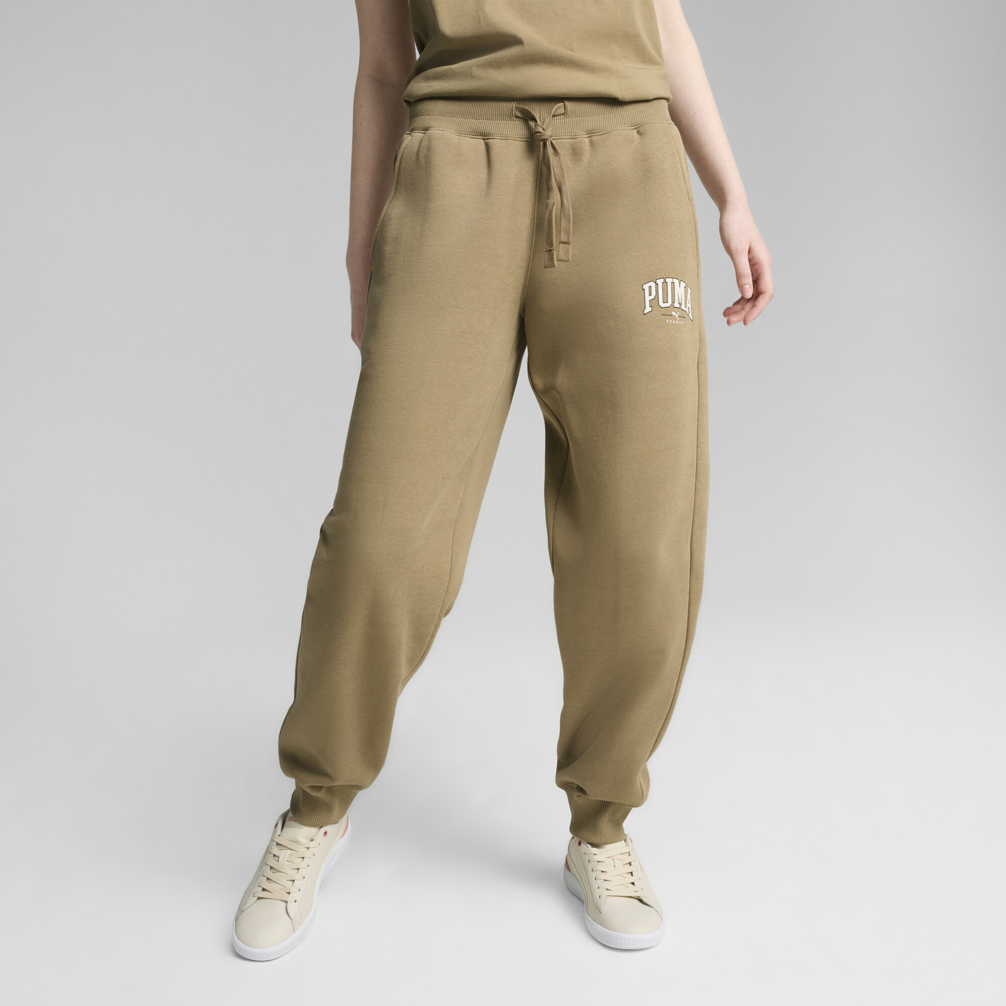 Women's Puma SQUAD Pants, Beige, Size M, Clothing